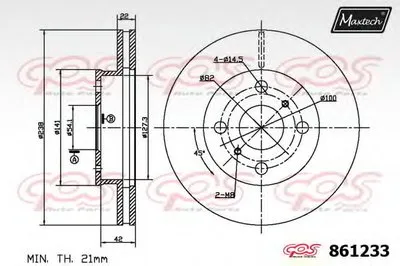 Тормозной диск R+ (Regular Plus) MAXTECH купить