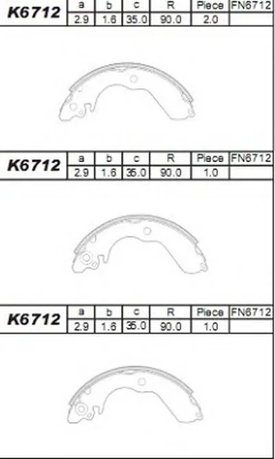 Комплект тормозных колодок ASIMCO купить