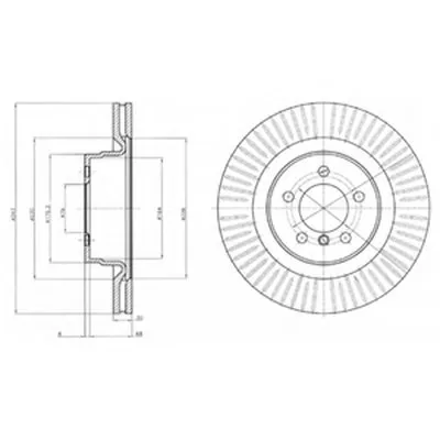 Тормозной диск DELPHI купить