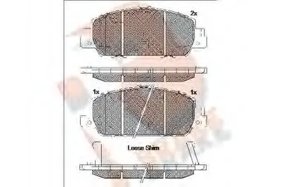 Комплект тормозных колодок, дисковый тормоз R BRAKE купить