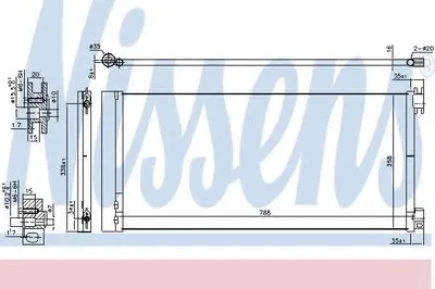 Конденсатор, кондиционер NISSENS купить
