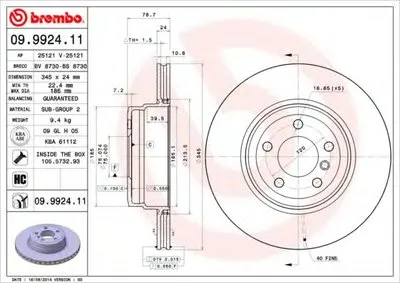 Тормозной диск COATED DISC LINE BREMBO купить