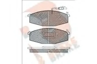 Комплект тормозных колодок, дисковый тормоз R BRAKE купить