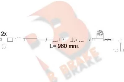 Сигнализатор, износ тормозных колодок R BRAKE купить