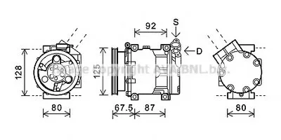 Компрессор, кондиционер AVA QUALITY COOLING купить