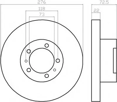 Тормозной диск HELLA купить