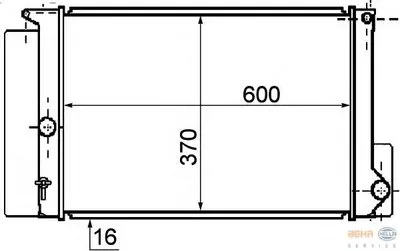 Радиатор, охлаждение двигателя BEHR HELLA SERVICE HELLA купить