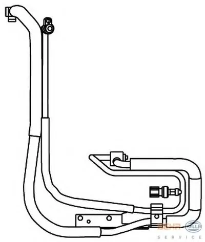 Трубопровод высокого давления, кондиционер BEHR HELLA SERVICE HELLA купить