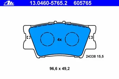 Комплект тормозных колодок, дисковый тормоз ATE купить