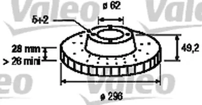 Тормозной диск VALEO купить