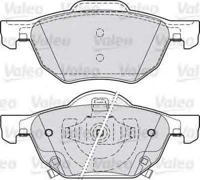 Комплект тормозных колодок, дисковый тормоз VALEO купить