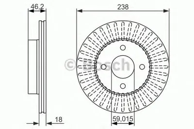 Тормозной диск BOSCH купить
