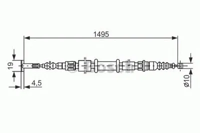 Трос, стояночная тормозная система BOSCH купить