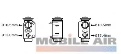 Расширительный клапан, кондиционер VAN WEZEL купить