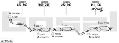 Система выпуска ОГ BOSAL купить