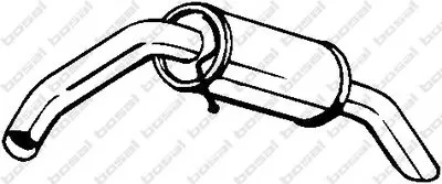 Глушитель выхлопных газов конечный BOSAL купить