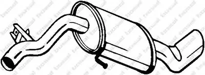 Глушитель выхлопных газов конечный BOSAL купить