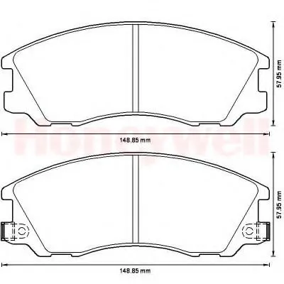 Комплект тормозных колодок, дисковый тормоз JURID купить