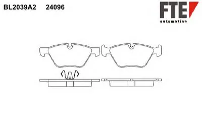 Комплект тормозных колодок, дисковый тормоз FTE купить