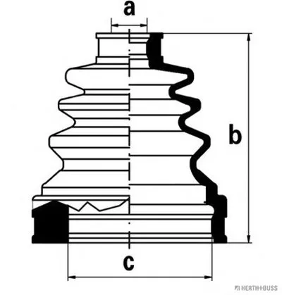 Комплект пылника, приводной вал HERTH+BUSS JAKOPARTS купить