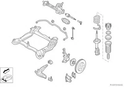 Рулевое управление; Подвеска колеса HERTH+BUSS JAKOPARTS купить
