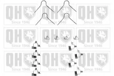 Комплектующие, колодки дискового тормоза QUINTON HAZELL купить