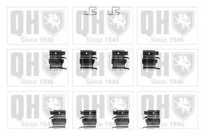 Комплектующие, колодки дискового тормоза QUINTON HAZELL купить