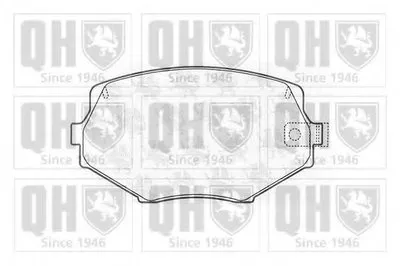 Комплект тормозных колодок, дисковый тормоз QUINTON HAZELL купить