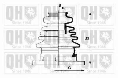 Комплект пылника, приводной вал QUINTON HAZELL купить
