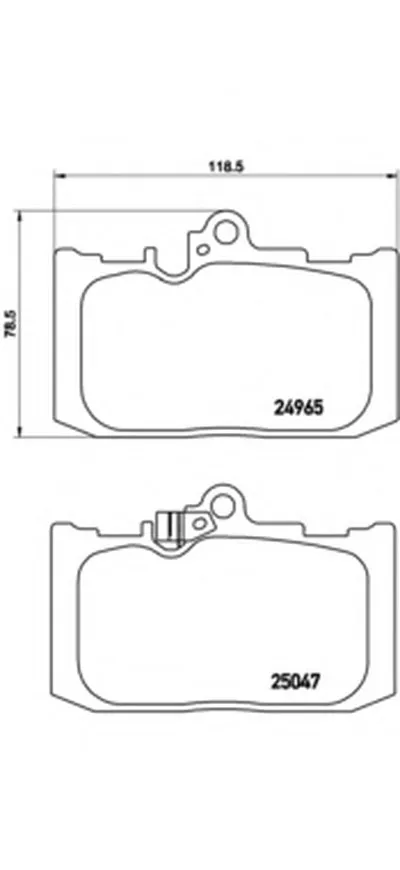 Комплект тормозных колодок, дисковый тормоз BREMBO купить