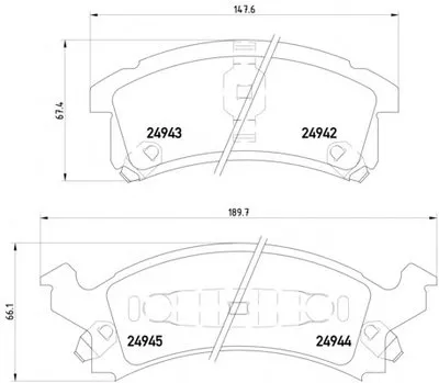 Комплект тормозных колодок, дисковый тормоз MINTEX купить