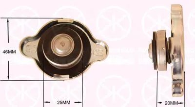 Пробка радиатора KLOKKERHOLM купить