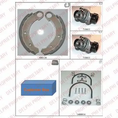 Комплект тормозных колодок DELPHI купить