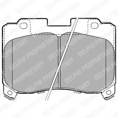 Комплект тормозных колодок, дисковый тормоз DELPHI купить