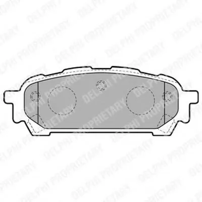 Комплект тормозных колодок, дисковый тормоз DELPHI купить