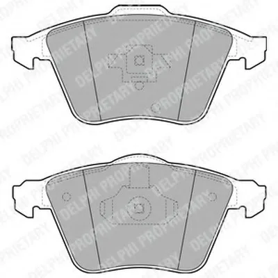 Комплект тормозных колодок, дисковый тормоз DELPHI купить