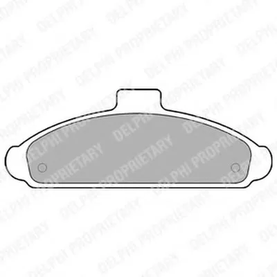 Комплект тормозных колодок, дисковый тормоз DELPHI купить