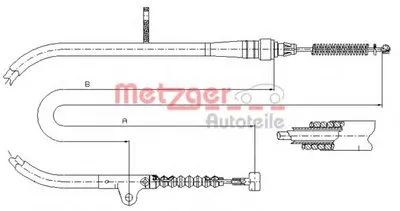 Трос, стояночная тормозная система COFLE METZGER купить