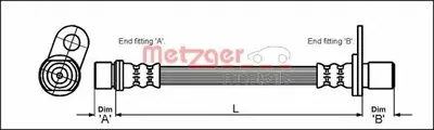 Тормозной шланг METZGER купить