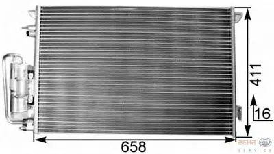 Конденсатор, кондиционер BEHR HELLA SERVICE купить