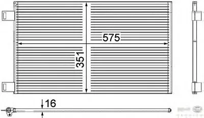 Конденсатор, кондиционер BEHR HELLA SERVICE купить