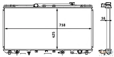 Радиатор, охлаждение двигателя BEHR HELLA SERVICE купить