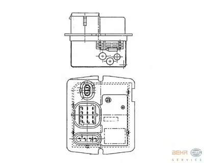 Сопротивление, вентилятор салона BEHR HELLA SERVICE купить