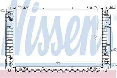 Радиатор, охлаждение двигателя NISSENS купить