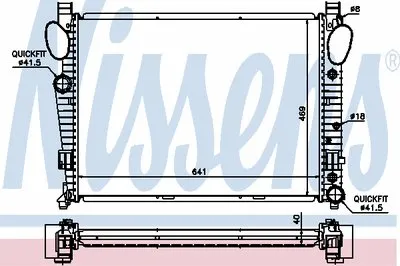Радиатор, охлаждение двигателя NISSENS купить