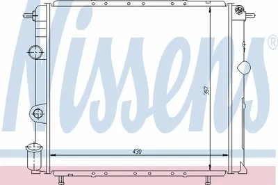 Радиатор, охлаждение двигателя NISSENS купить