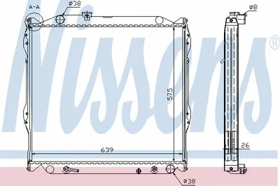 Радиатор, охлаждение двигателя NISSENS купить