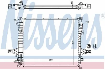 Радиатор, охлаждение двигателя NISSENS купить