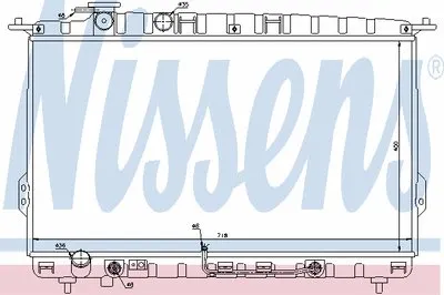 Радиатор, охлаждение двигателя NISSENS купить