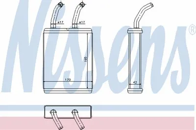 Теплообменник, отопление салона NISSENS купить